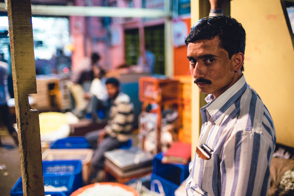Markt in Pune, Indien