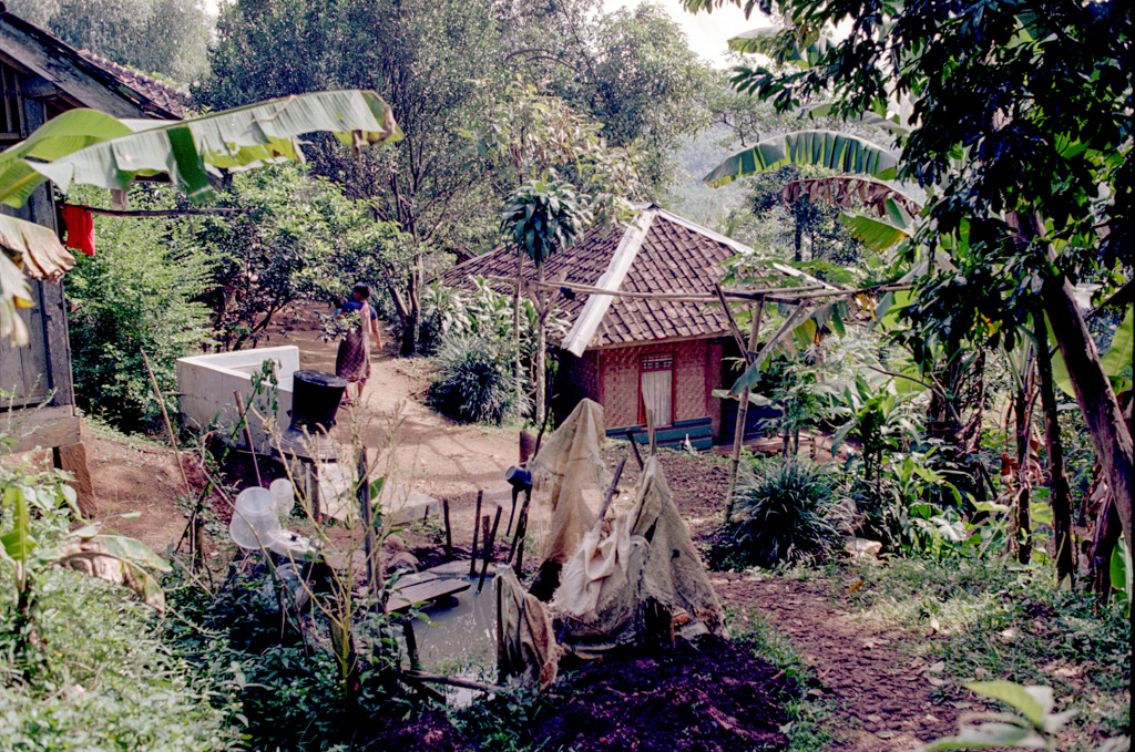 Bergdorf in Cianjur, Indonesien