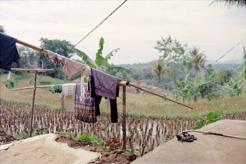 Bergdorf in Cianjur, Indonesien