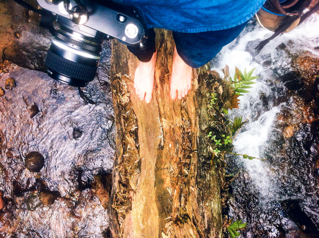 Berg-Wanderung in Cianjur, Indonesien