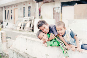 Kinder in Malang, Indonesien