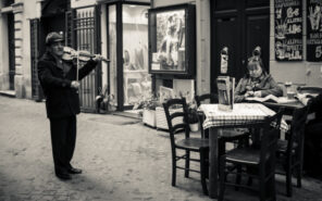 Straßenmusik; Trastevere in Rom, Italien (2016)